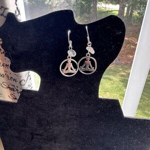 Silver Meditation (Yoga) Earrings Handmade with Love ☮️❤️🔆
